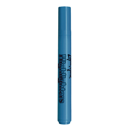 Liqui-Mark Tank Fluorescent Highlighter, Blue Ink, Chisel Tip, Blue Barrel, Dozen