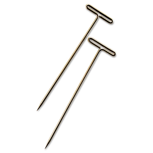 GEM T-Pins, Steel, Silver, 1.5", 100/Box