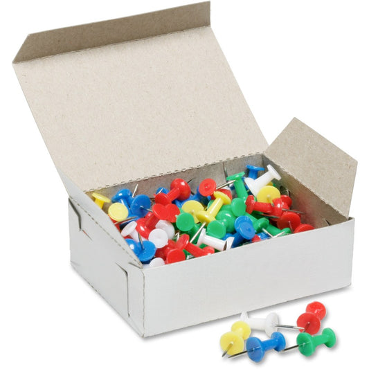 SKILCRAFT Color Pushpins, Assorted Colors, Box Of 100 (AbilityOne 7510-01-207-3978)