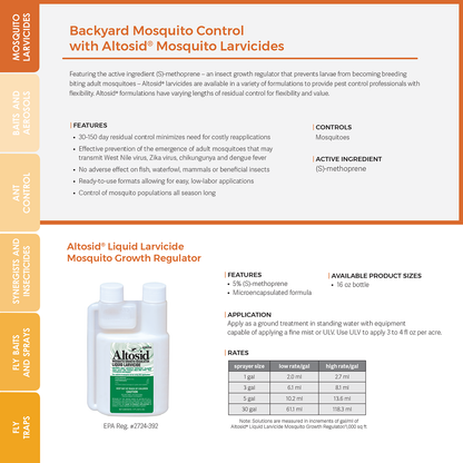 Altosid Liquid Larvicide Mosquito Growth Regulator
