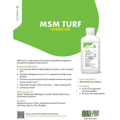 Quali-Pro MSM Turf Herbicide