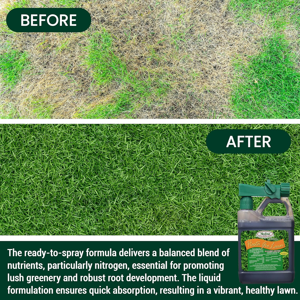 HastaGro 12-4-8 Liquid Lawn Food