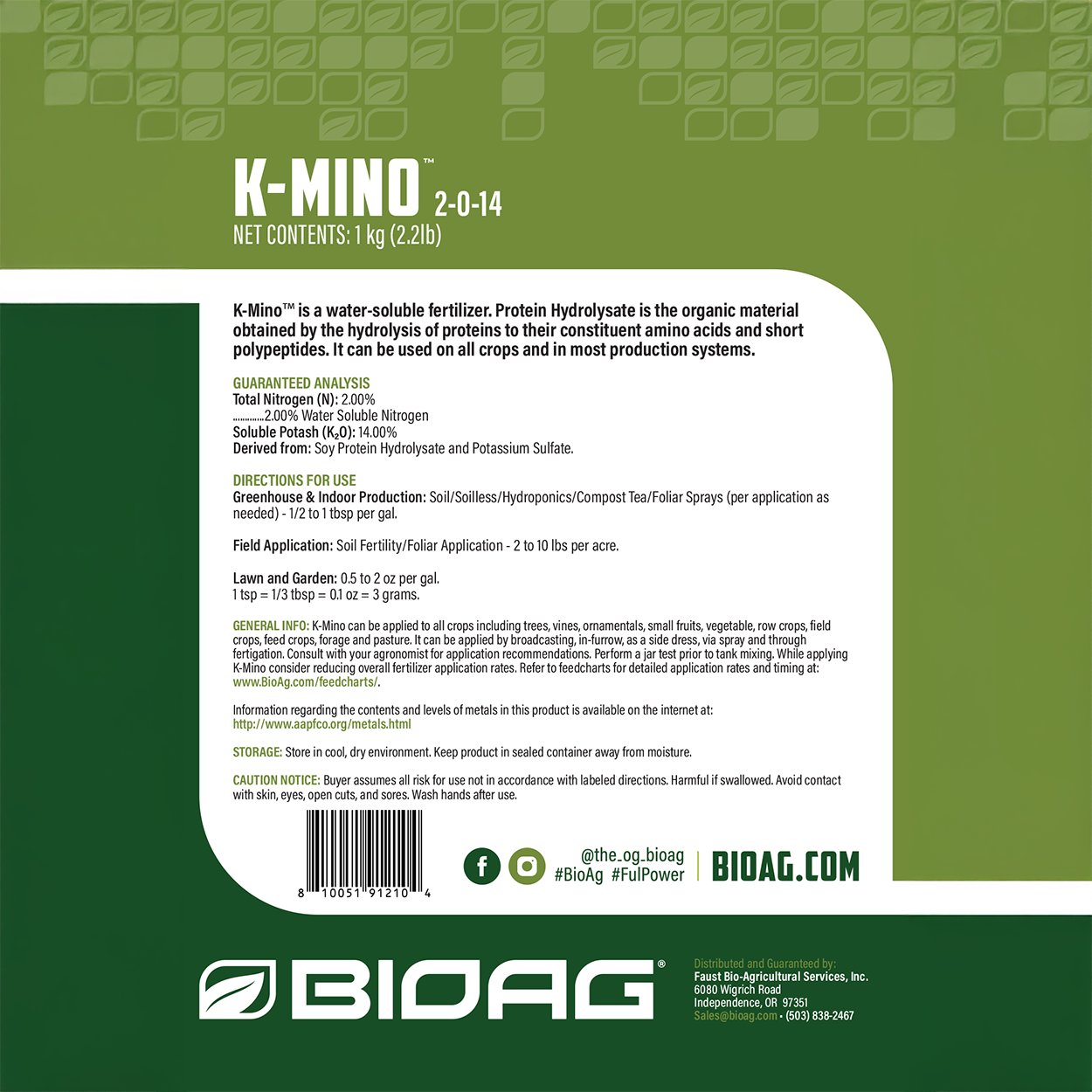 K-Mino Water Soluble Fertilizer