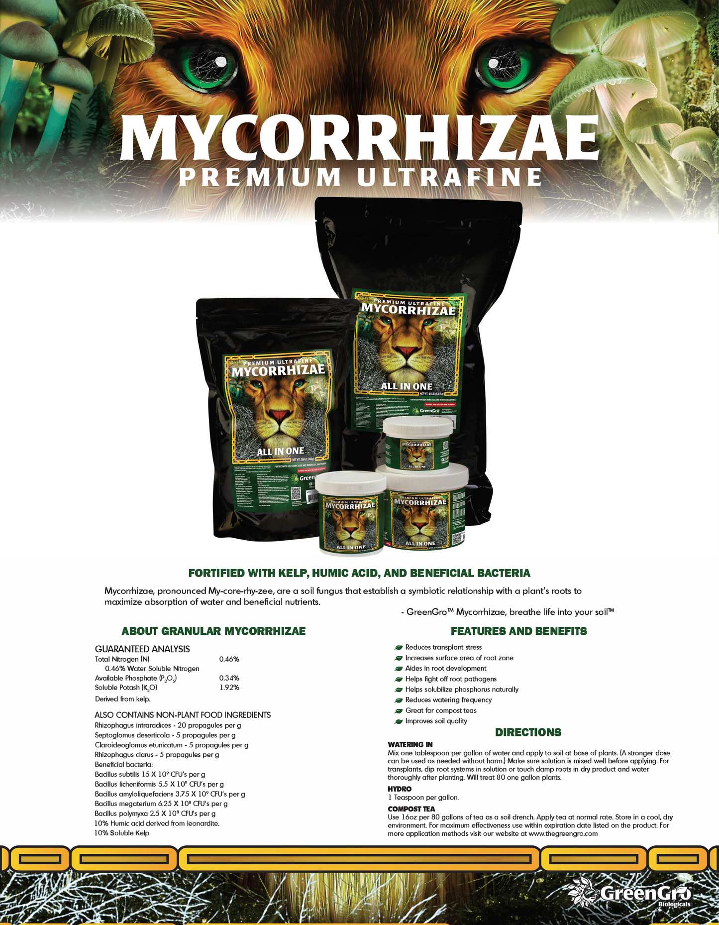 Premium Ultrafine Mycorrhizae