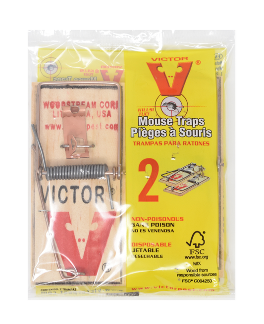 Victor Metal Pedal Wooden Mouse Traps