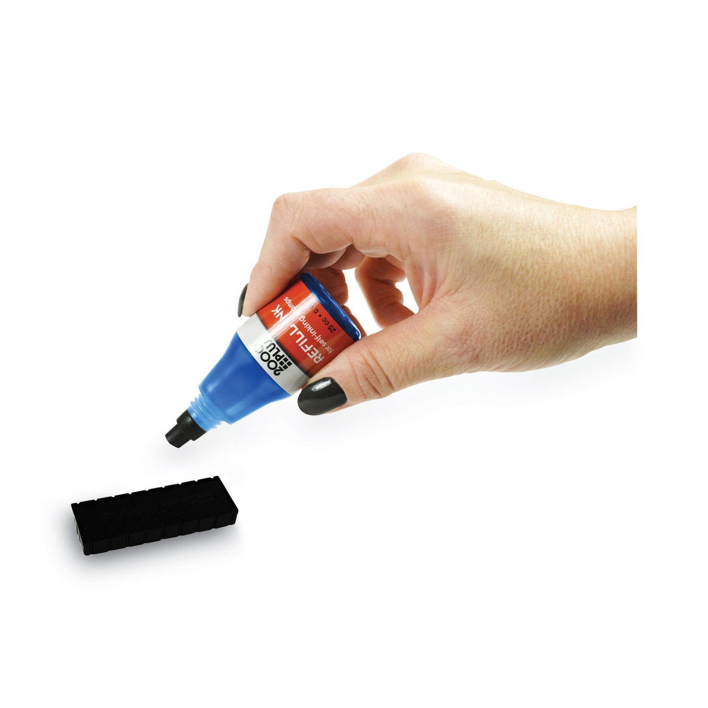 2000 PLUS Self-Inking Stamp Refill Ink, 1 Oz, Blue
