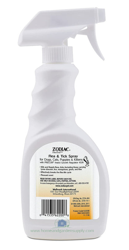 Zodiac Flea & Tick Spray for Dogs & Cats